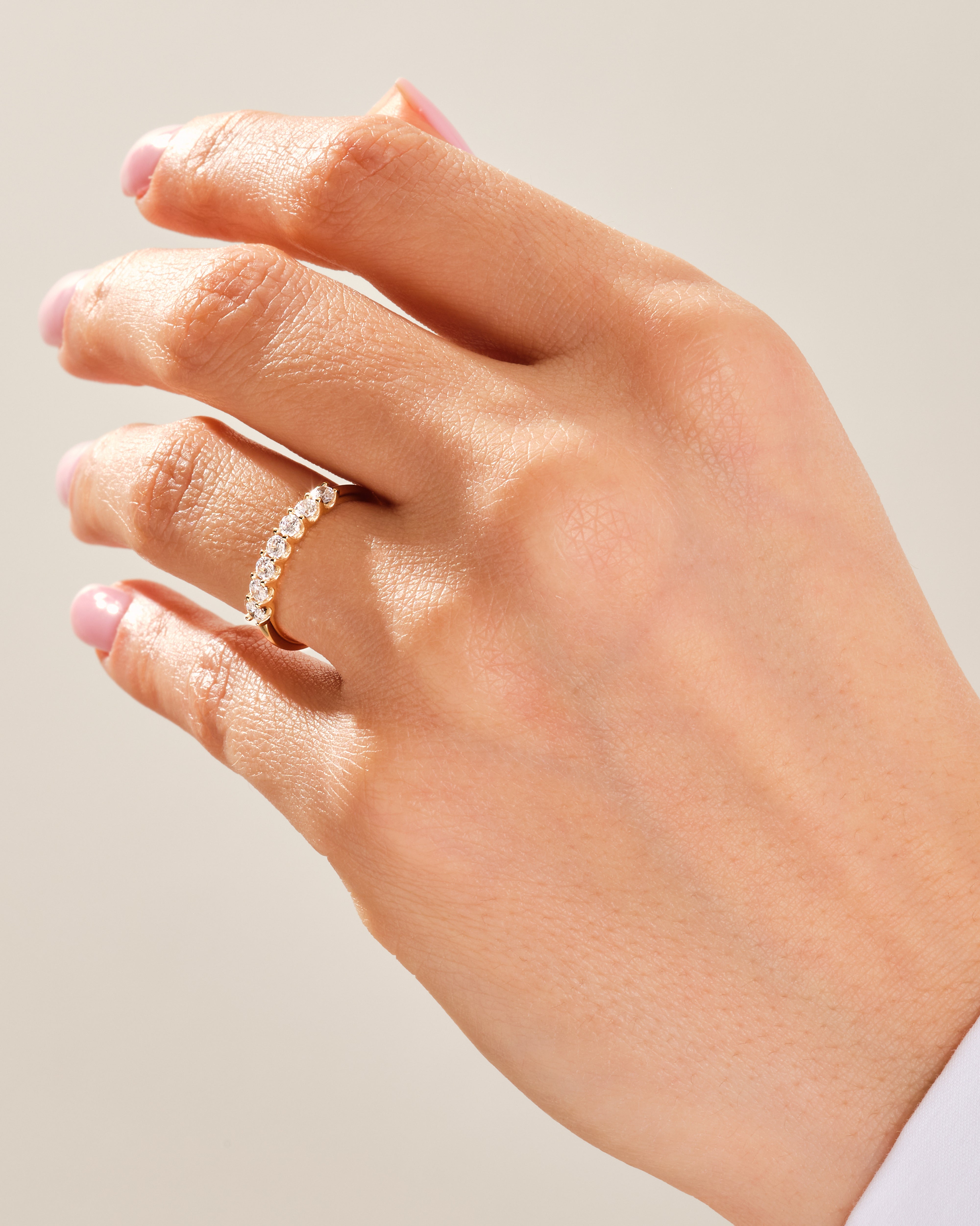 U-Krappen Sieben-Stein Jubiläumsring (0,35 CT TW)