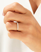 U-Krappen Sieben-Stein Jubiläumsring (0,35 CT TW)