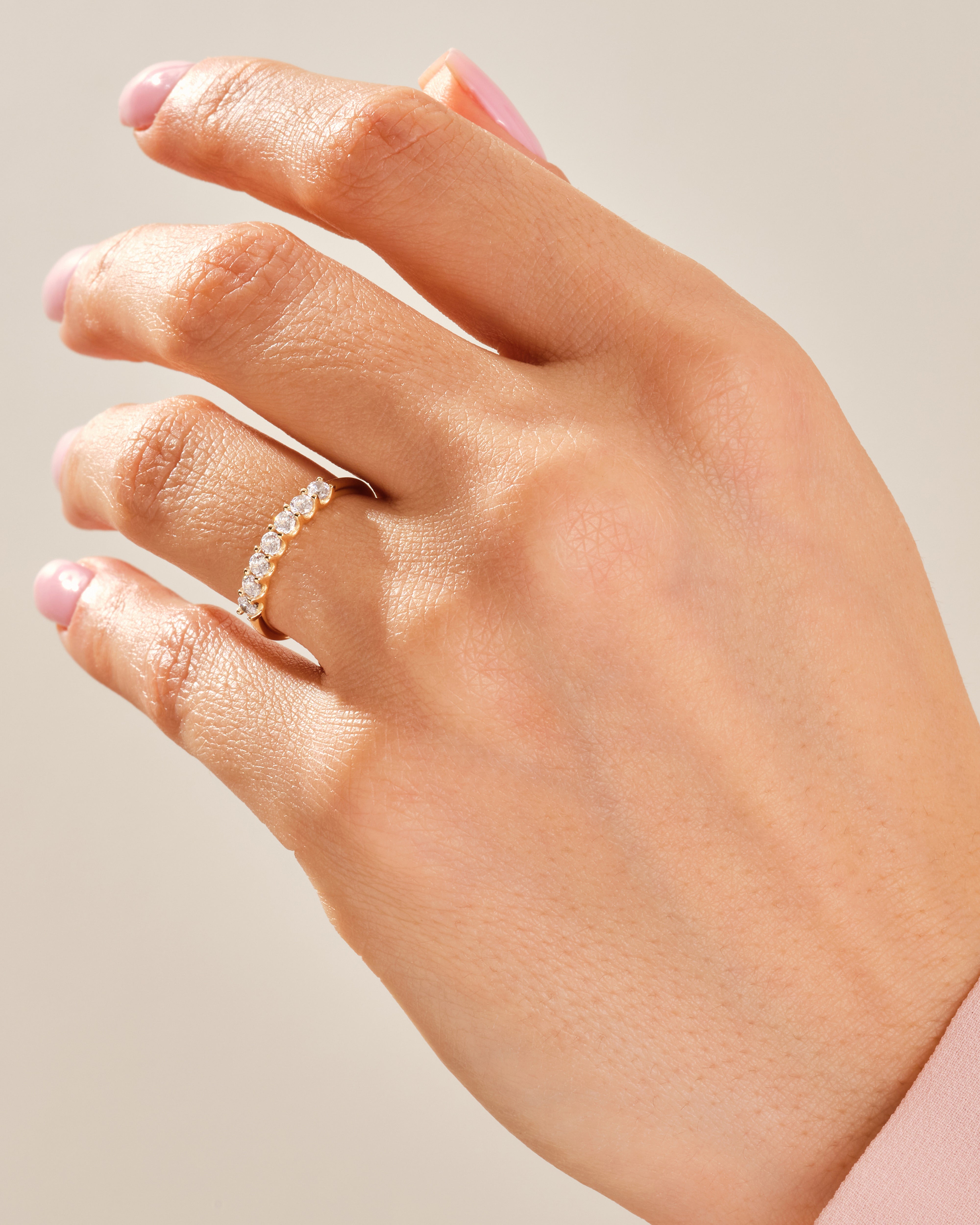 U-Krappen Sieben-Stein Jubiläumsring (0,35 CT TW)