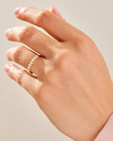 U-Krappen Sieben-Stein Jubiläumsring (0,35 CT TW)