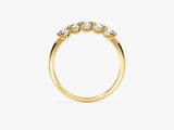 Gold diamond band ring, fine jewelry, elegant wedding band