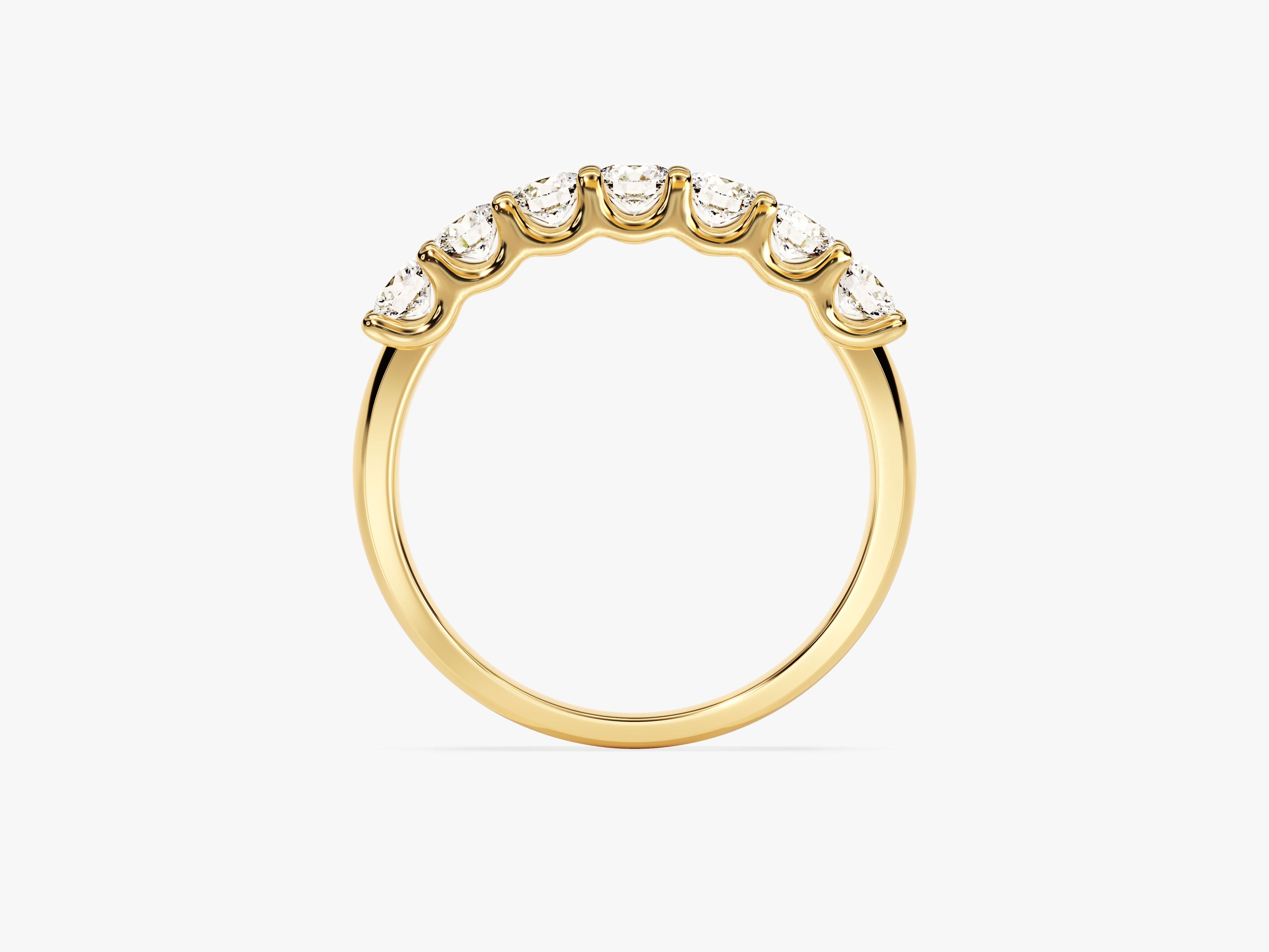 U-Krappen Sieben-Stein Diamant-Jubiläumsring (0,70 CT TW)