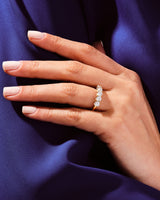 U-Krappen Fünf-Stein Jubiläumsring (1,00 CT TW)