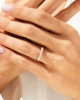 Klassischer Sieben-Stein Jubiläumsring (0,35 CT TW)