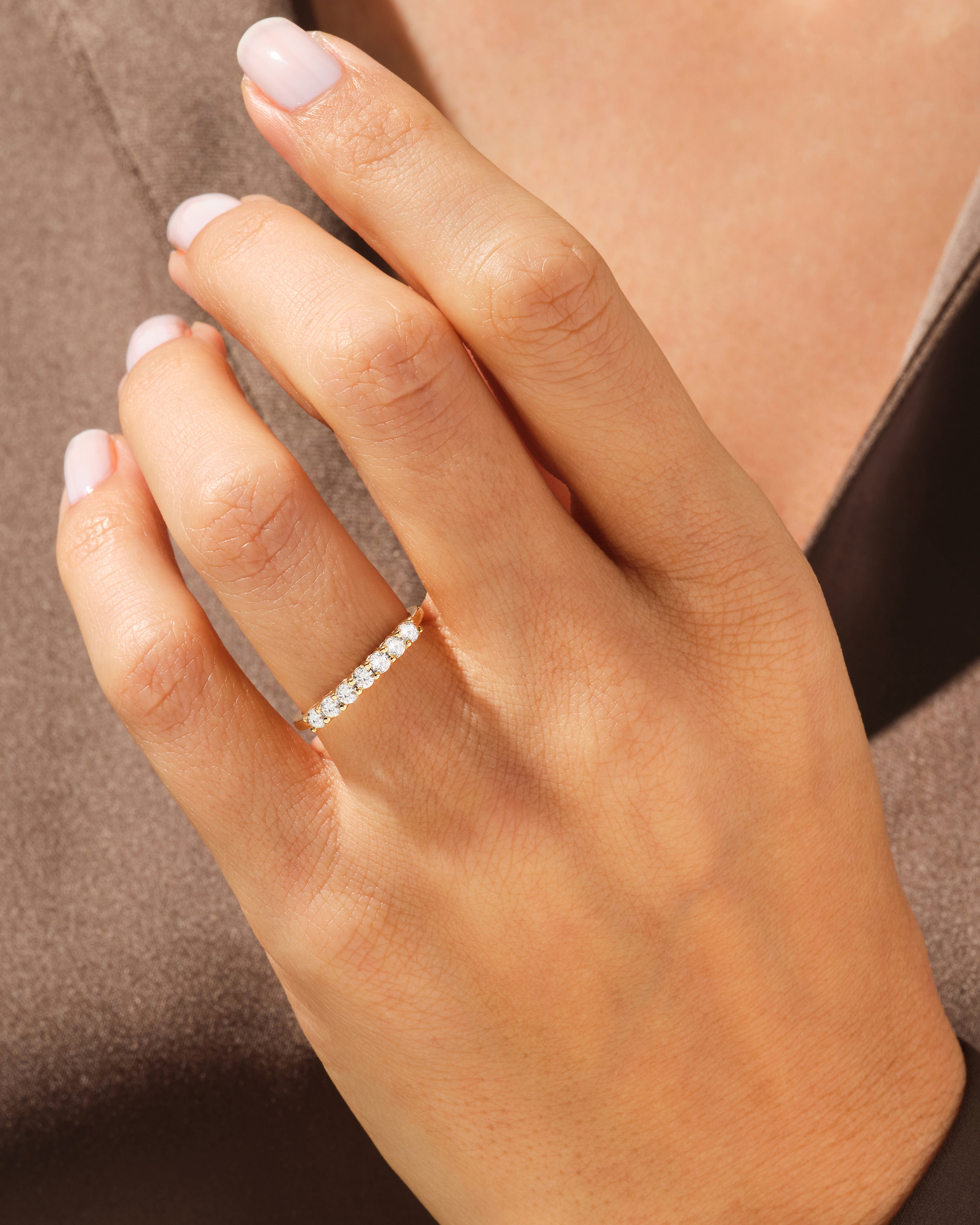 Klassischer Sieben-Stein Jubiläumsring (0,35 CT TW)