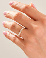 Klassischer Neun-Stein Jubiläumsring (0,45 CT TW)