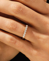 Sieben-Stein Gitter-Jubiläumsring (0,35 CT TW)