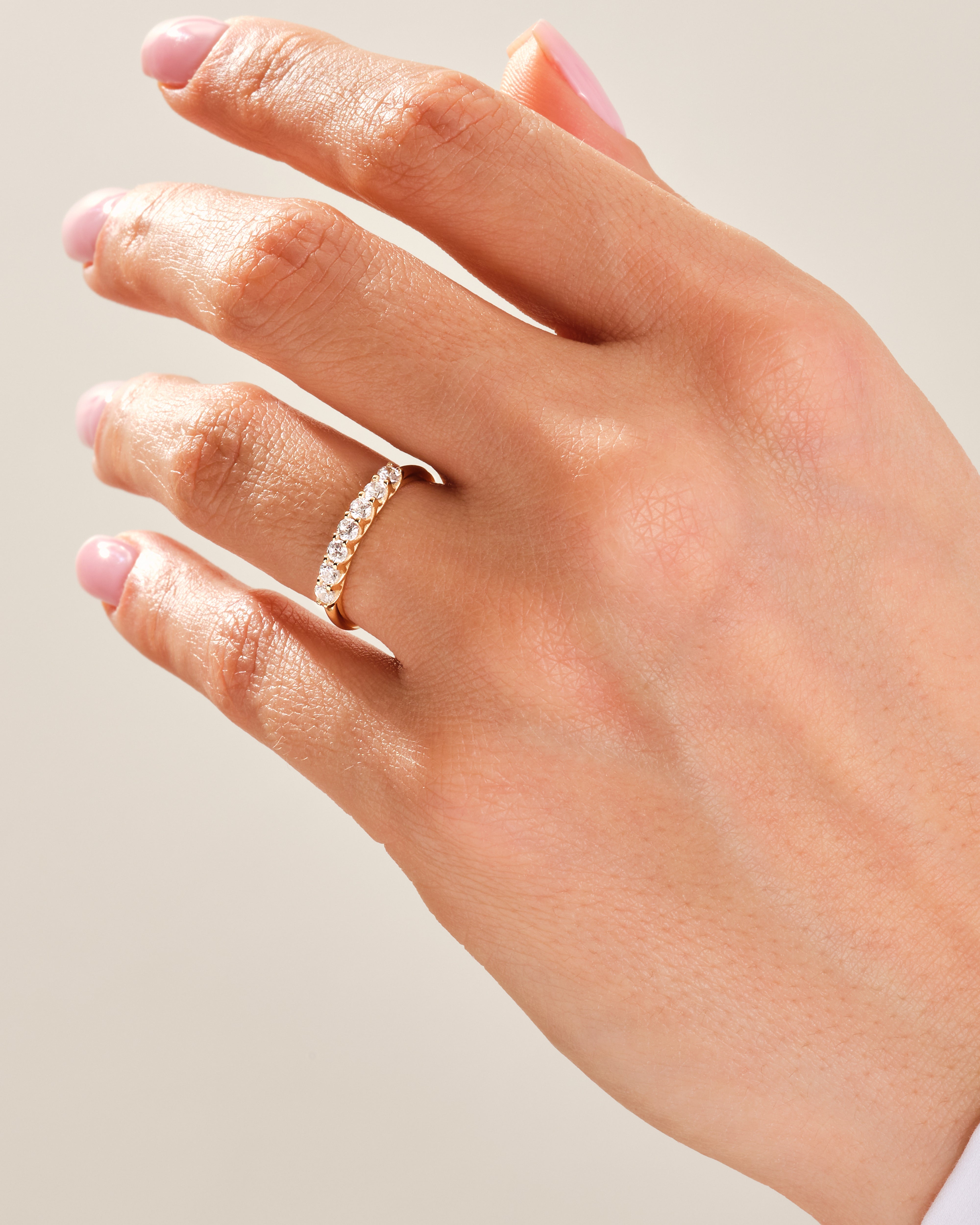 Sieben-Stein Gitter-Jubiläumsring (0,35 CT TW)