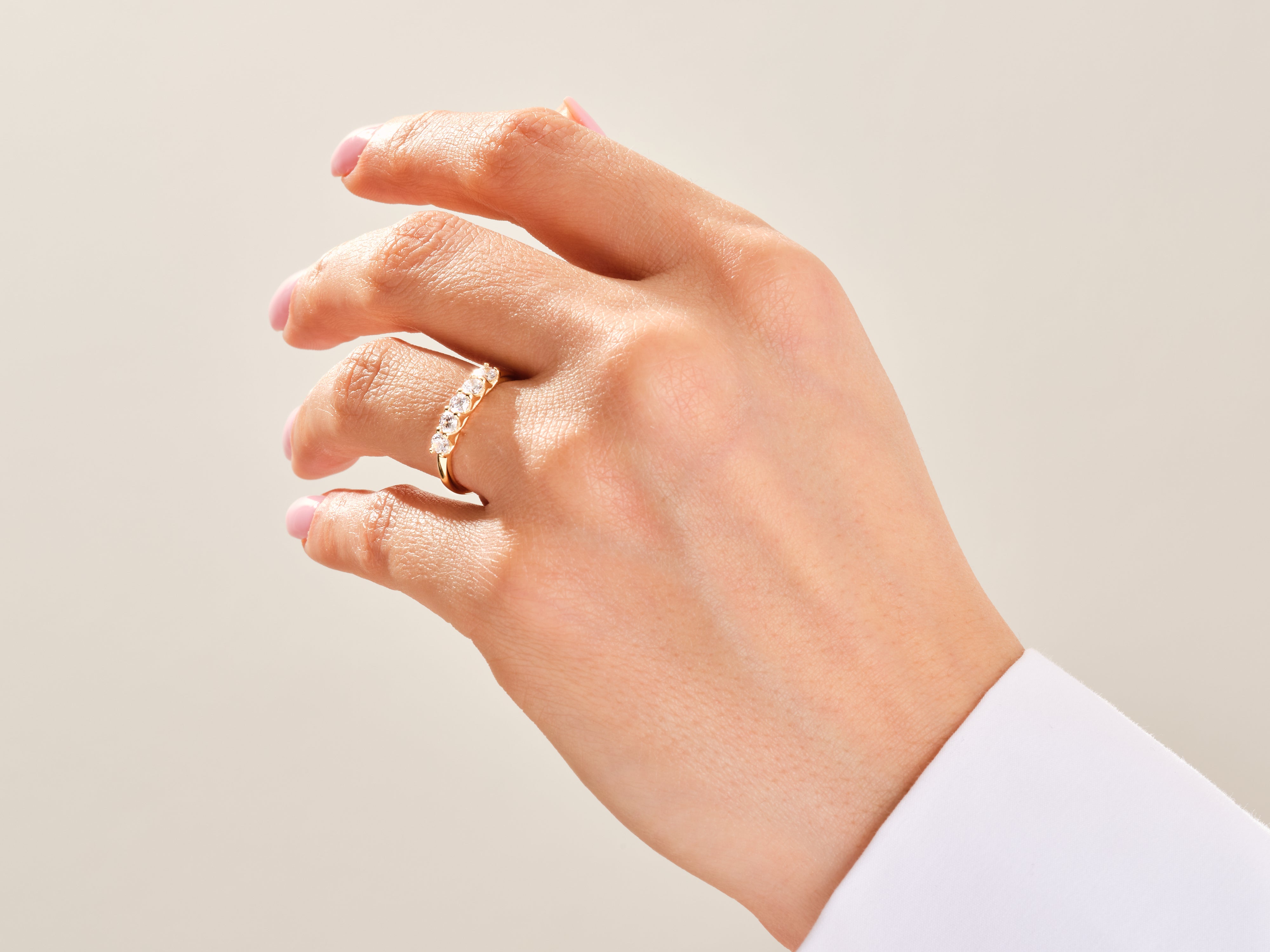 Trellis Fünf-Stein Diamant-Jubiläumsring (0,50 CT TW)