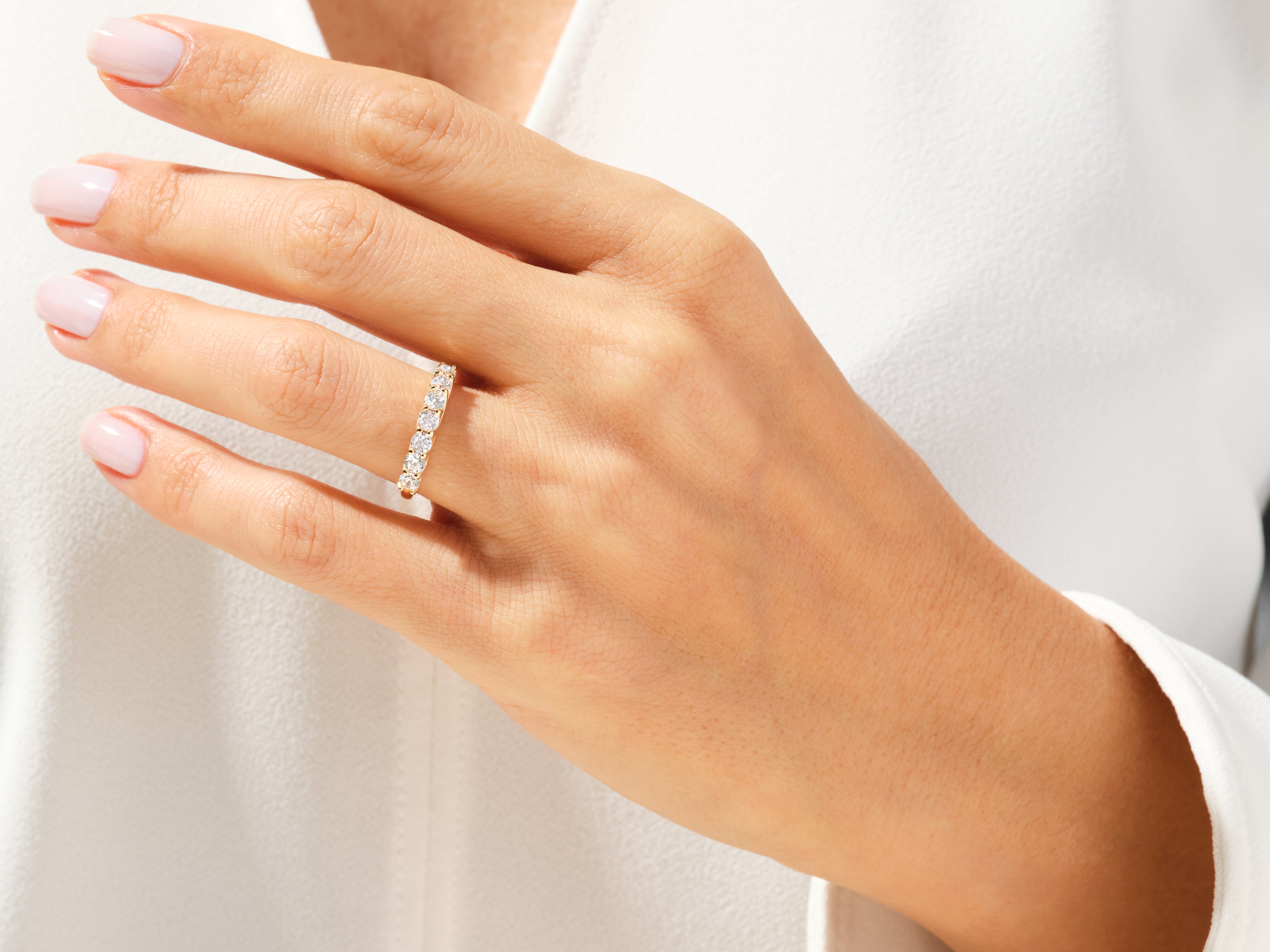 Trellis Sieben-Stein Diamant-Jubiläumsring (0,70 CT TW)