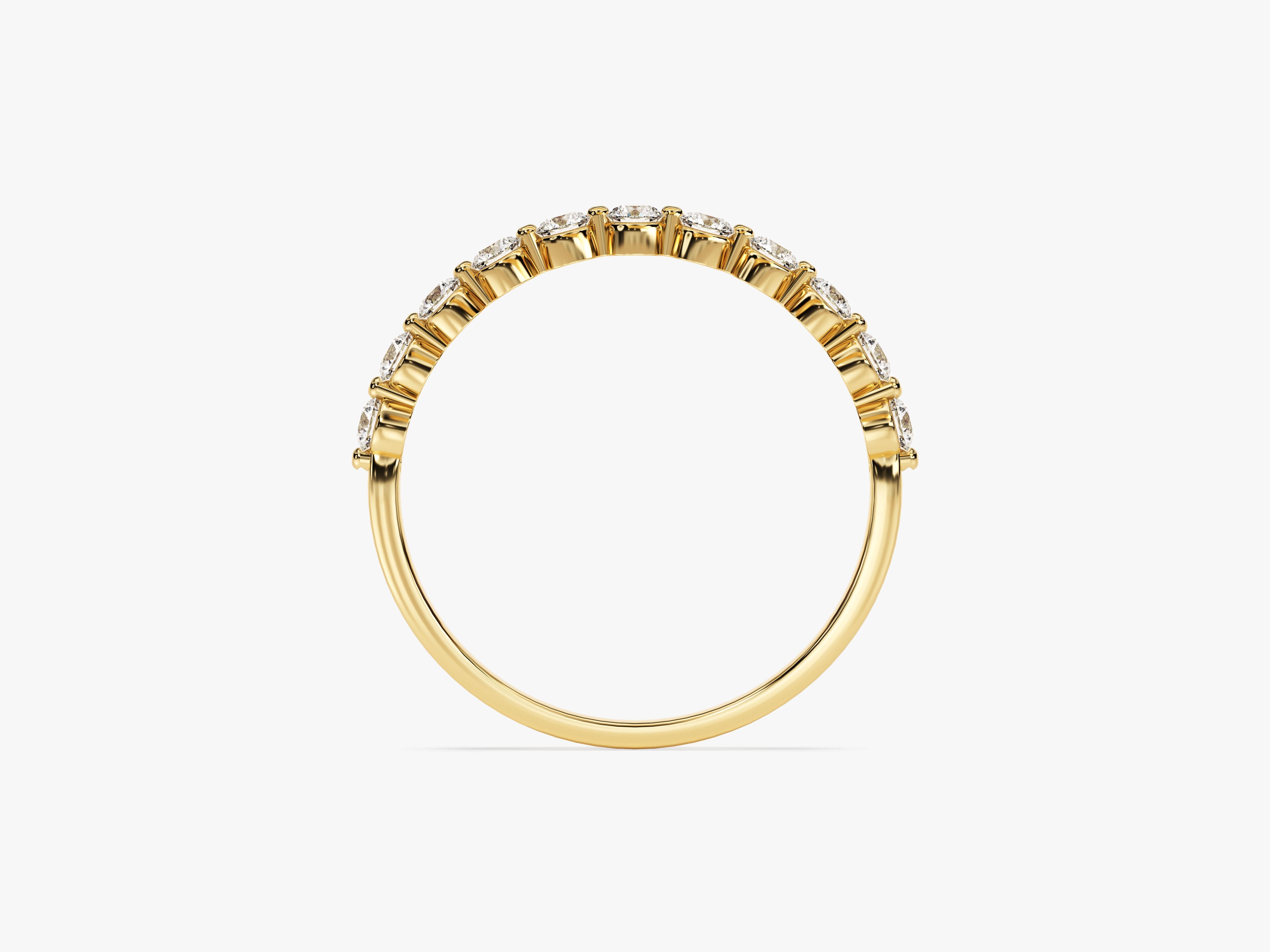 Elf-Stein-Diamant-Jubiläumsring (0,55 CT TW)