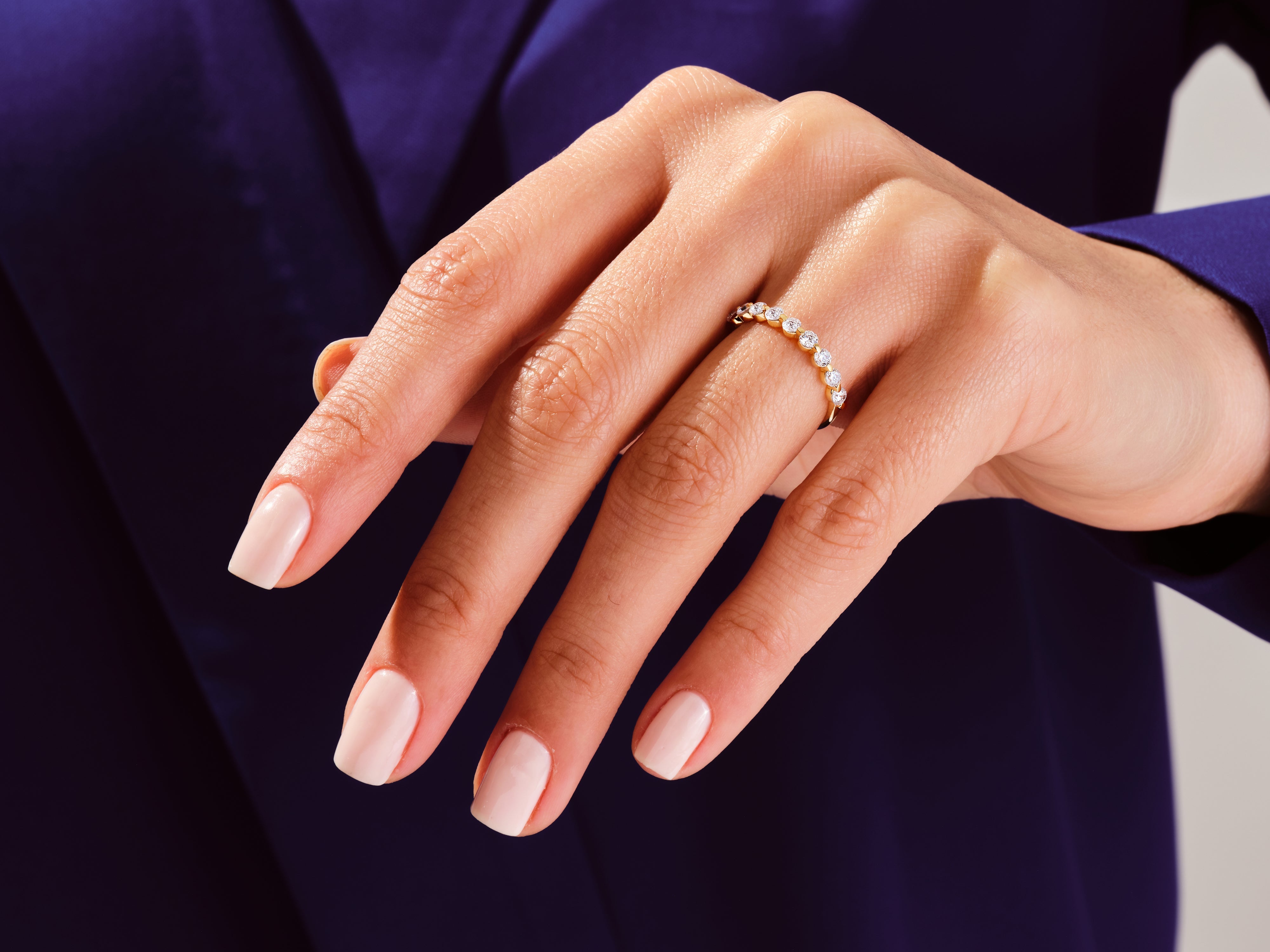 Neun-Stein Diamant-Jubiläumsring (0,45 CT TW)