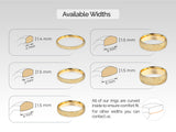 Jewelry ring widths available: 2mm, 5mm, 3mm, 6mm, 4mm