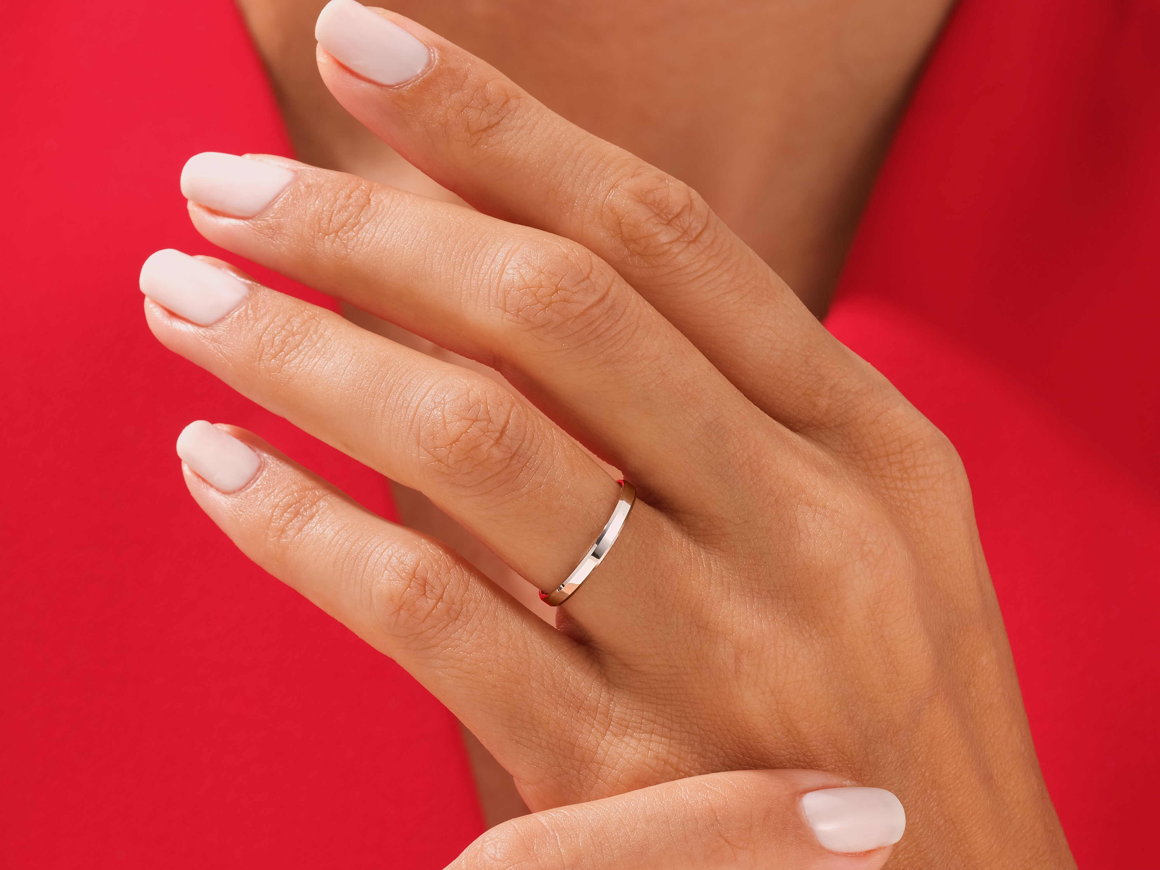 2mm Ehering mit Abgeschrägten Kanten