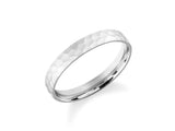 3mm Gewölbter Ehering mit Hammerschlag