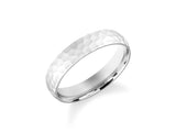 4mm Gewölbter Ehering mit Hammerschlag