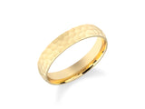 4mm Gewölbter Ehering mit Hammerschlag
