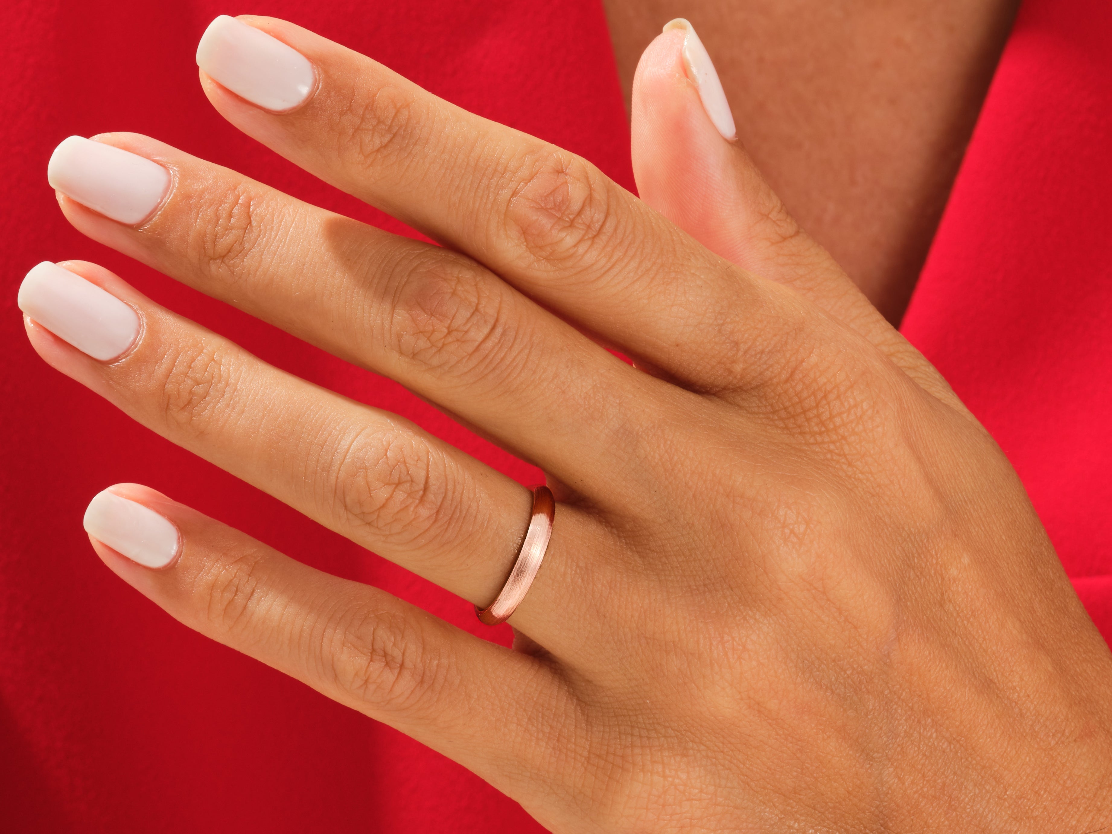 4mm Klassischer Gewölbter Ehering – Matt Gebürstet