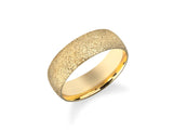 6mm Klassischer Gewölbter Ehering mit Sternenstaub-Finish