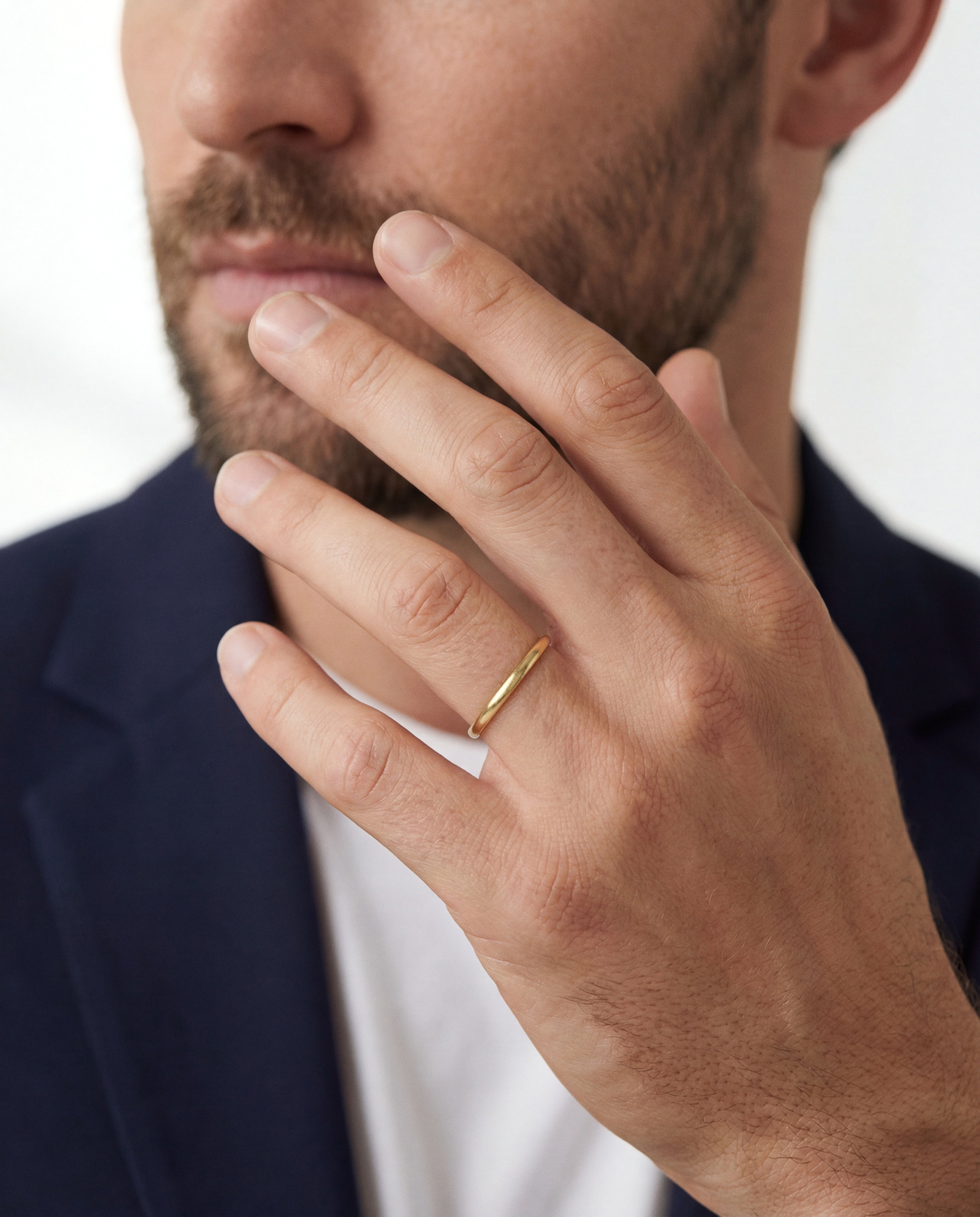 2mm Klassischer Gewölbter Ehering – Matt Gebürstet