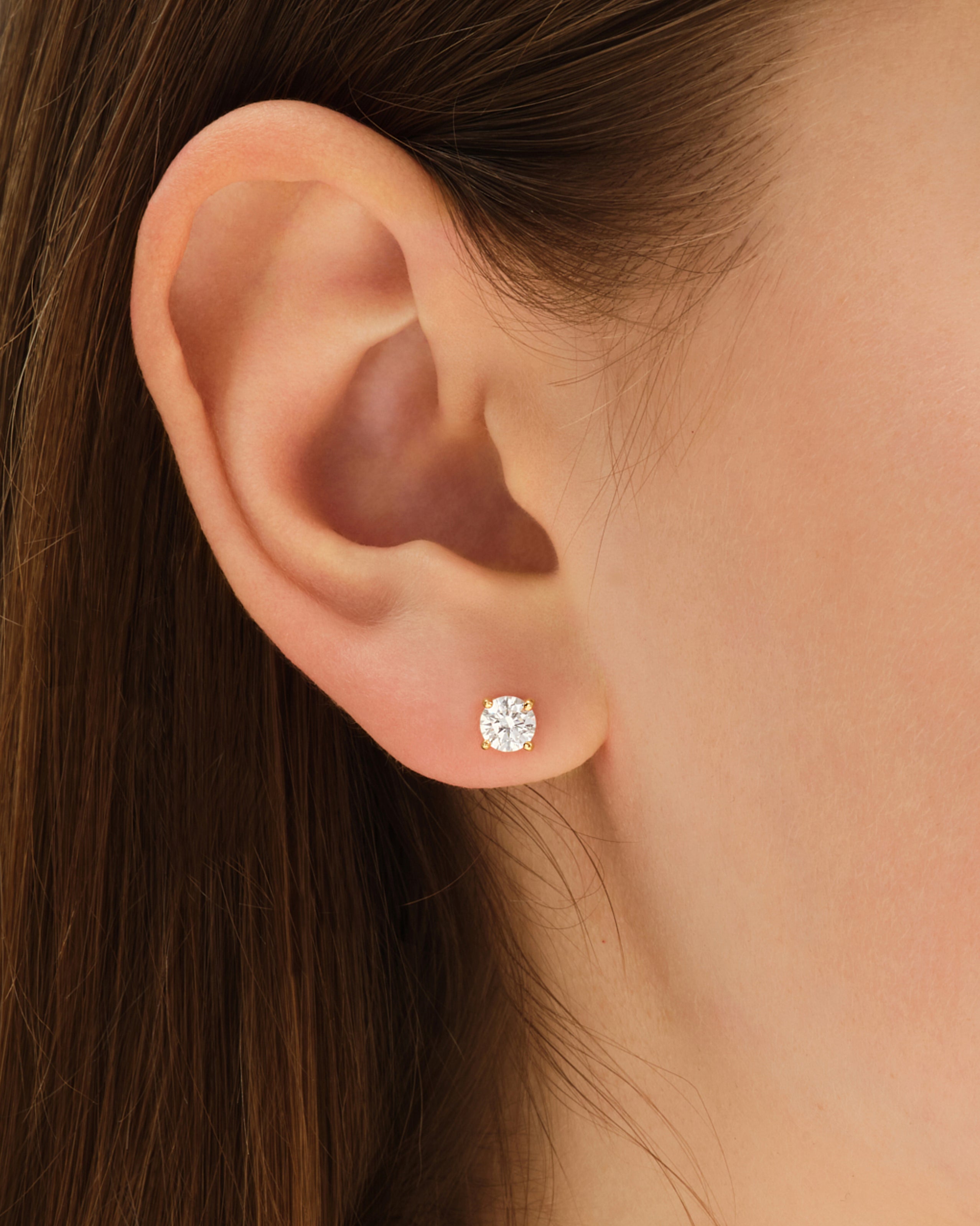 Runde Ohrstecker (1,00 ct tw)
