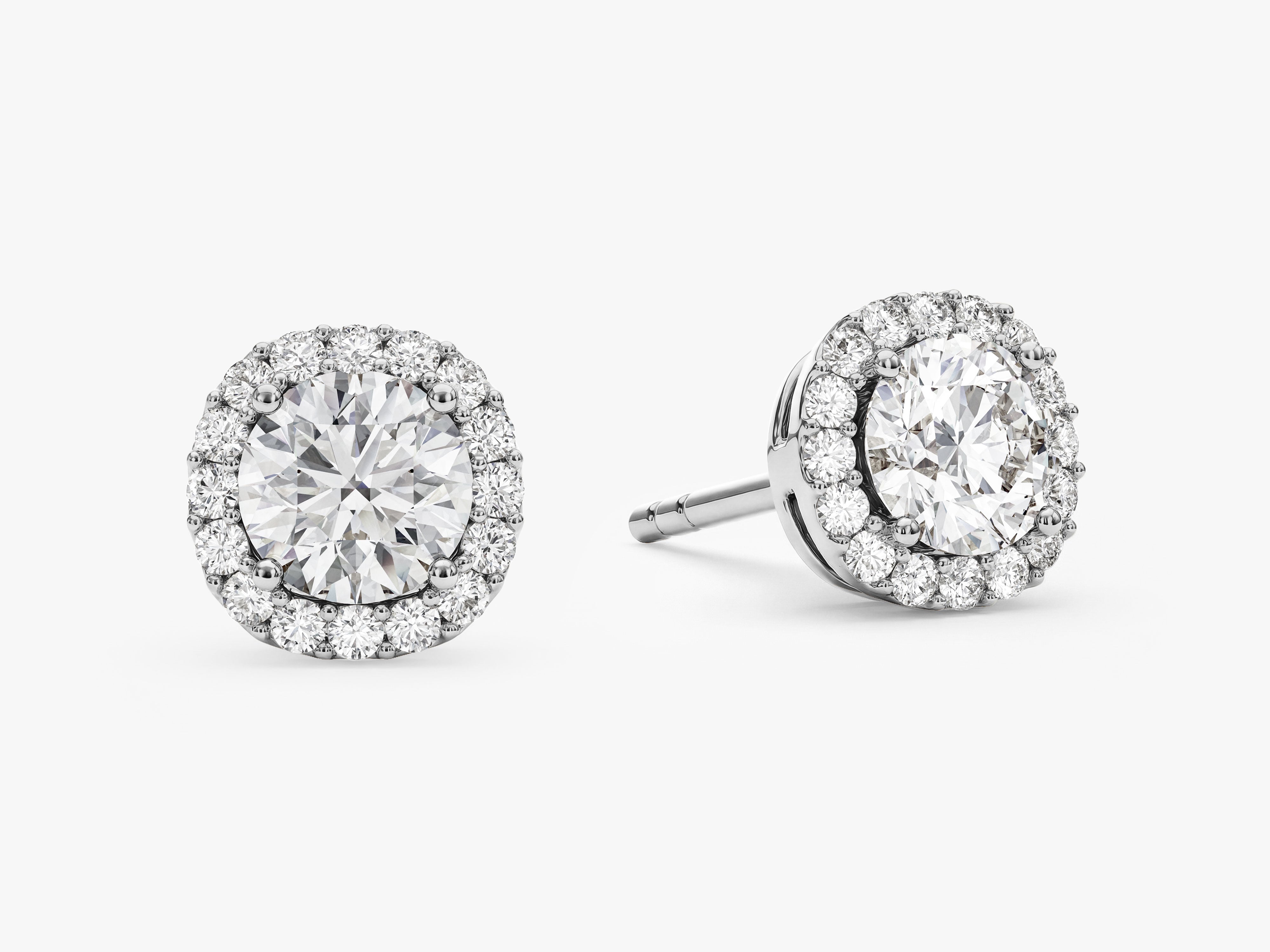 Runde Halo Ohrstecker (0,66 ct tw)