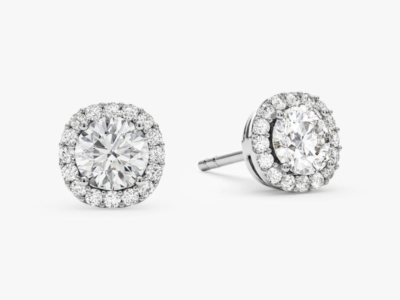 Runde Halo Ohrstecker (0,66 ct tw)