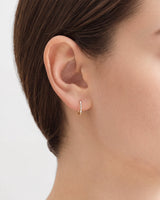 Baguette Hoop Earrings