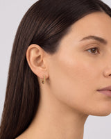 Bold Beaded Huggie Earrings