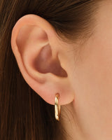 Large Plain Hoop Earrings