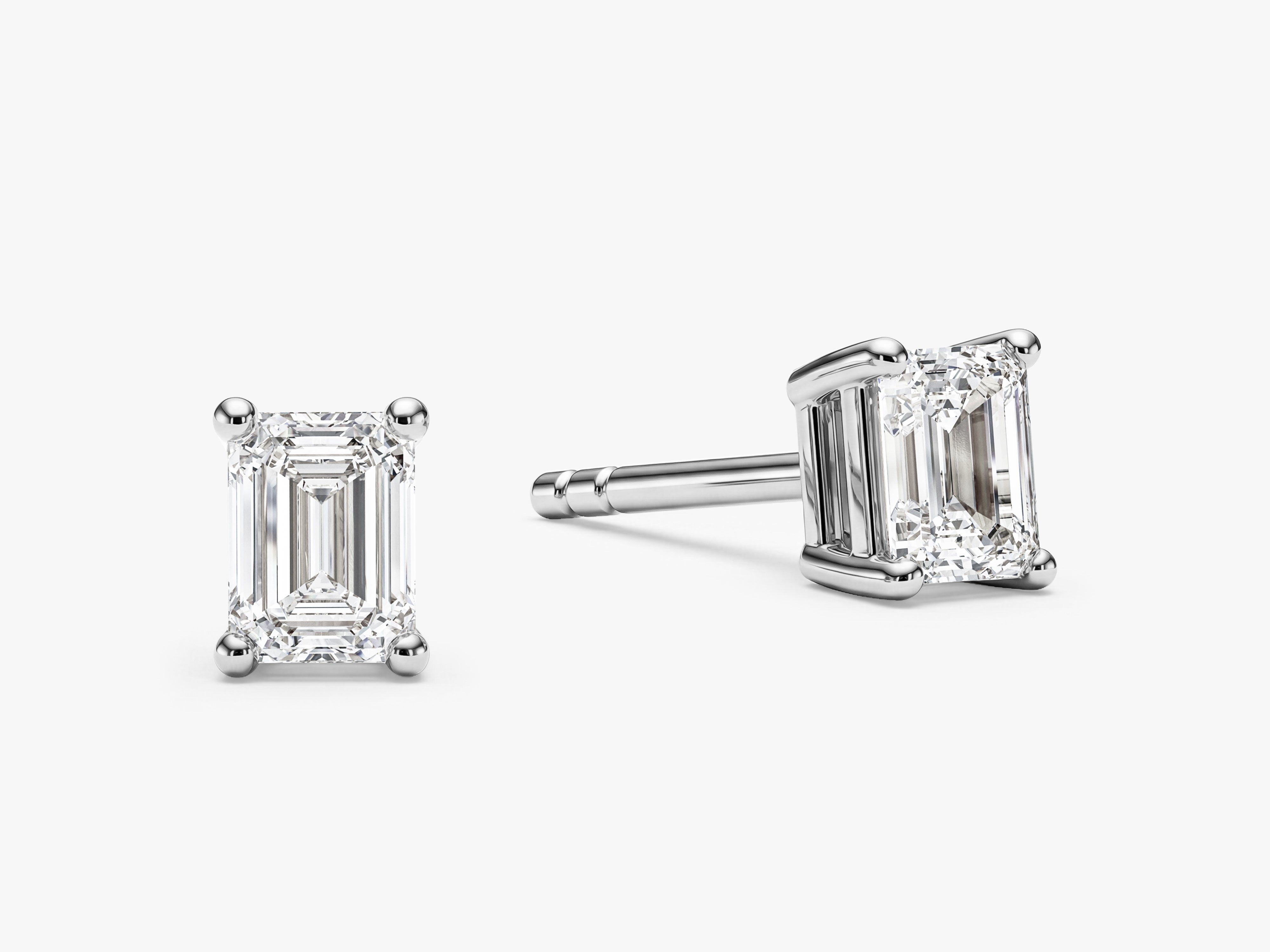 Ohrstecker im Emerald-Schliff (0,50 ct tw)
