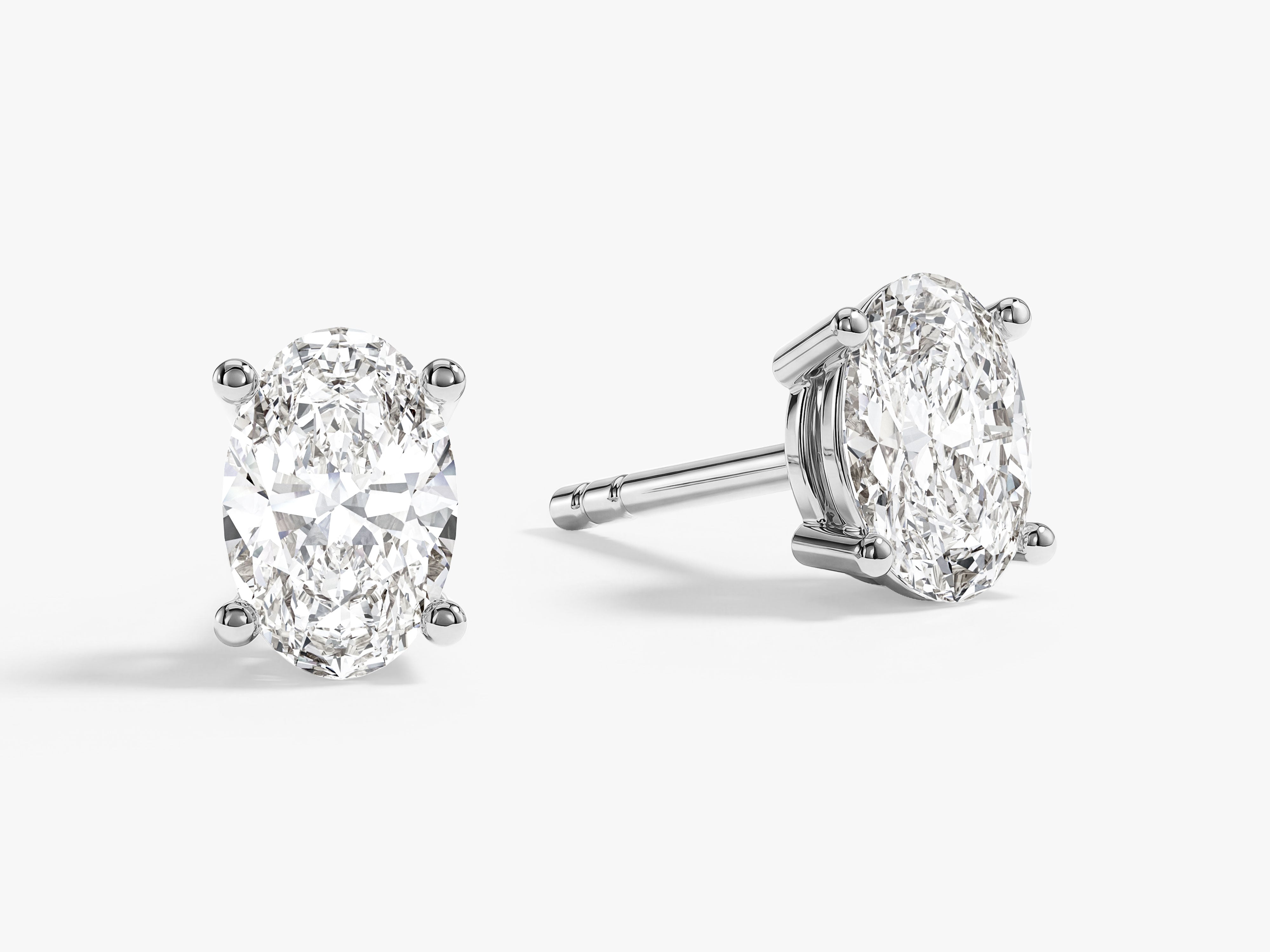 Ovale Ohrstecker (1,00 ct tw)