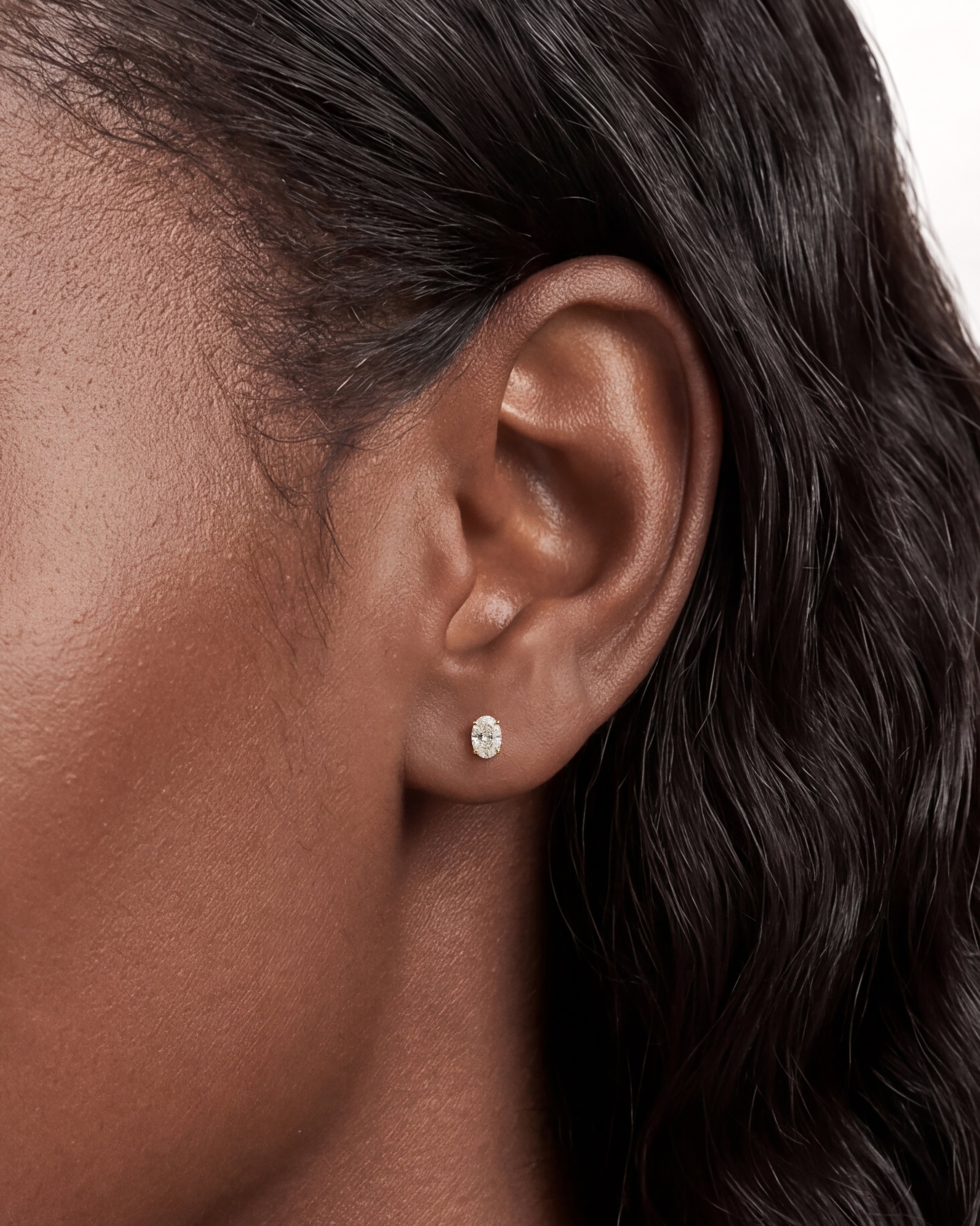 Oval Cut Stud Earrings (0.50 ct tw)