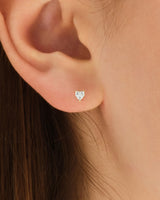 Heart Cut Stud Earrings (0.25 ct tw)