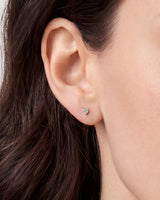 Herzensförmige Ohrstecker (0,25 ct tw)