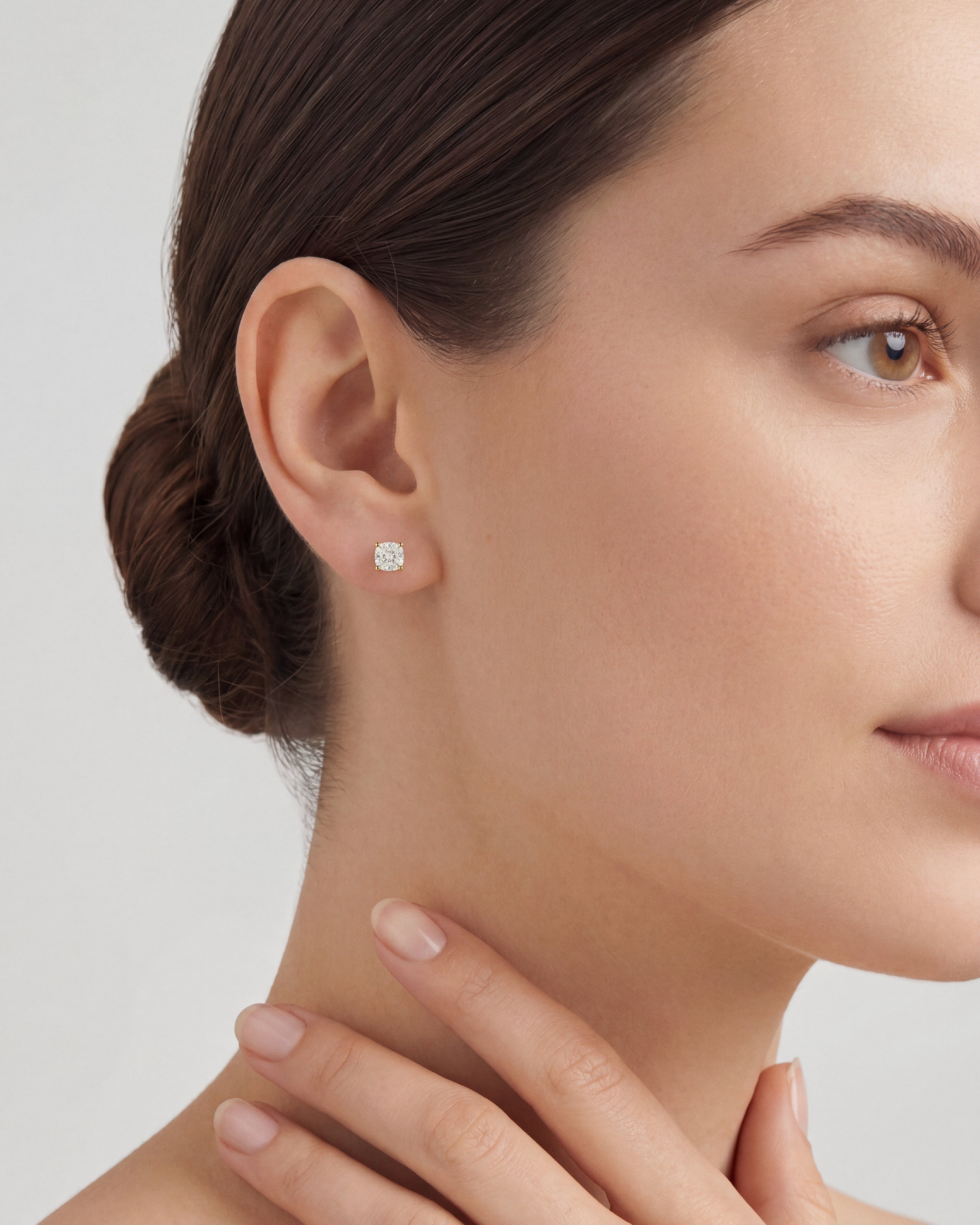 Cushion Cut Stud Earrings (1.00 ct tw)
