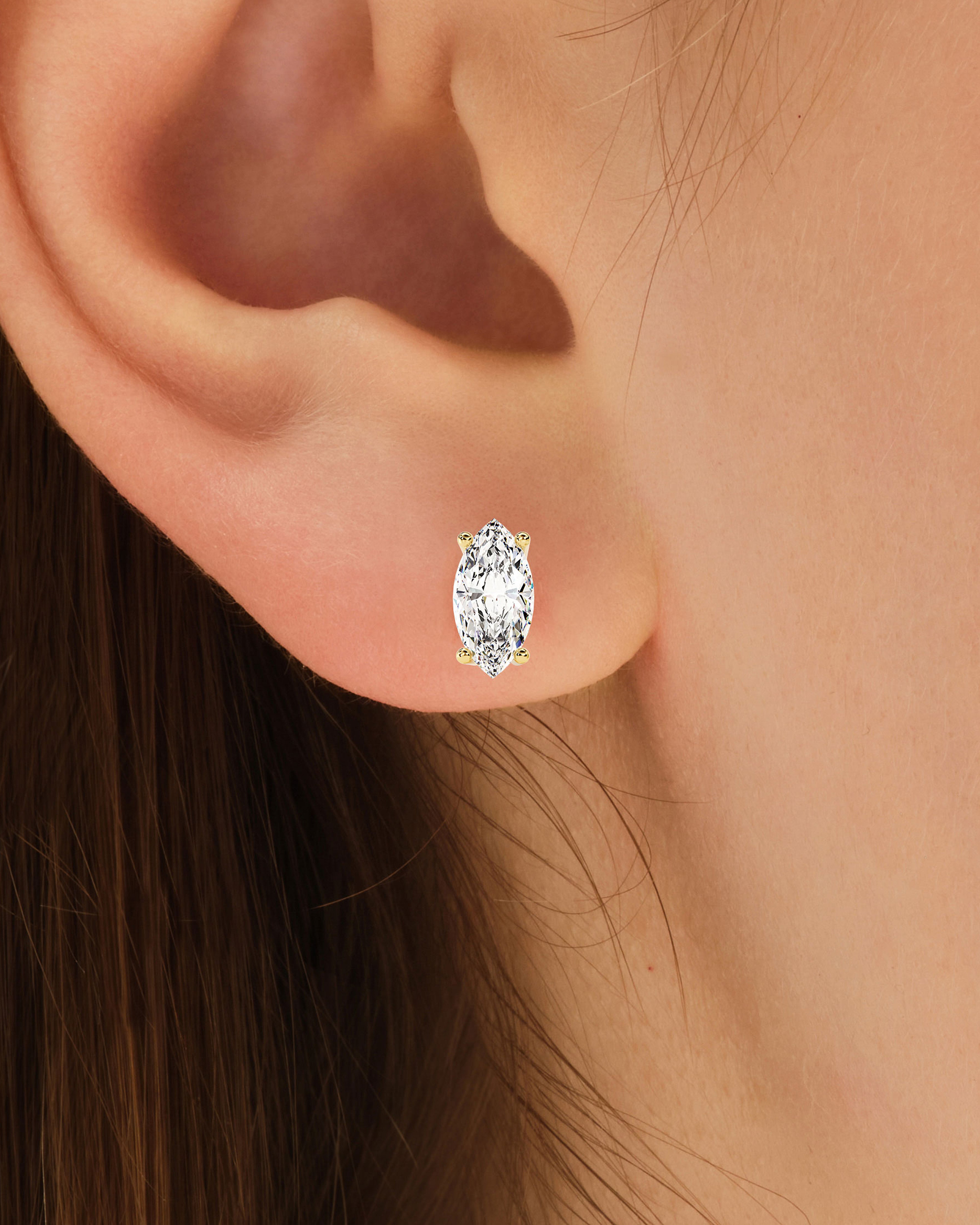 Ohrstecker mit Marquiseschliff (1,00 ct tw)
