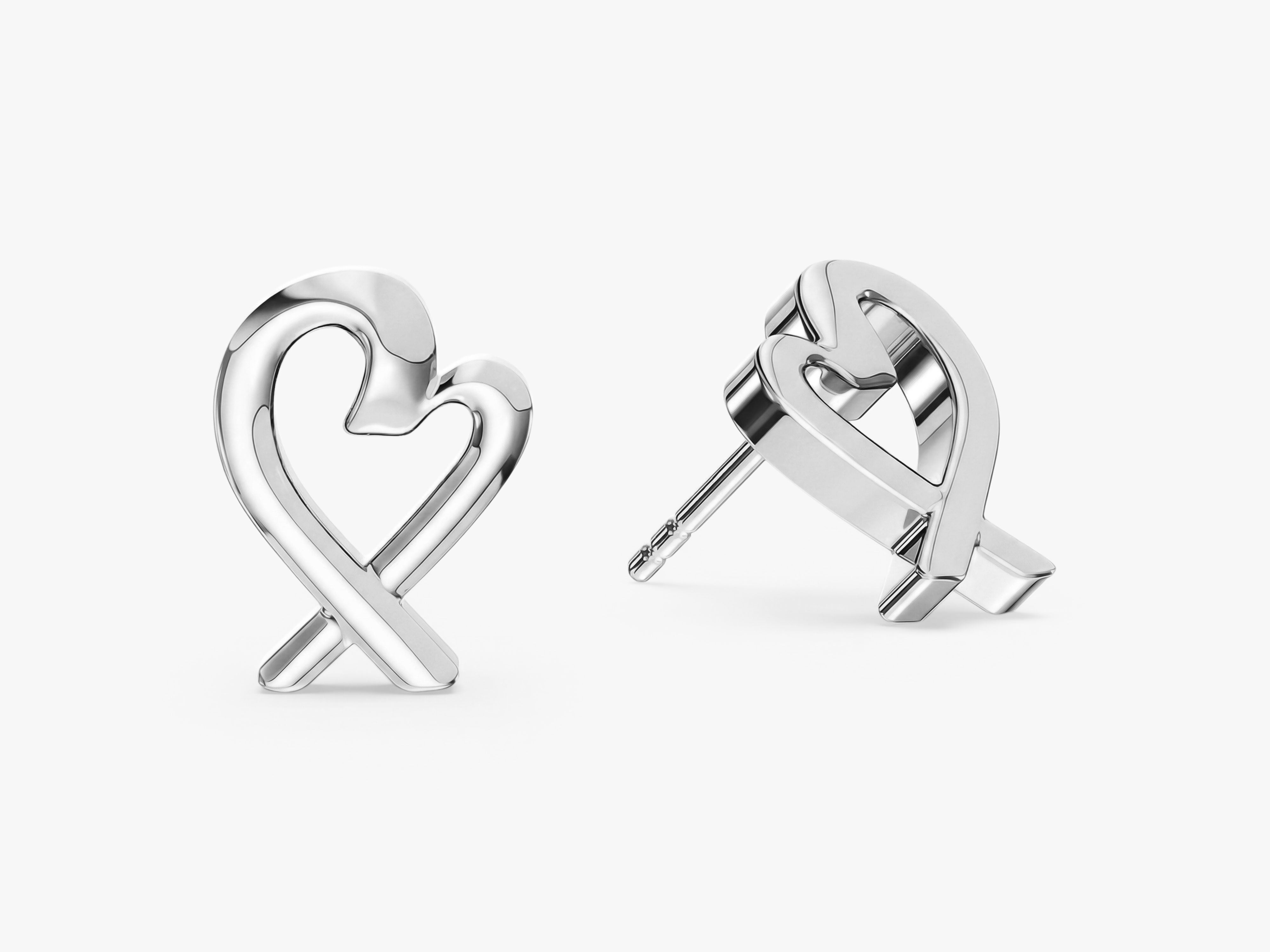 Mİnimalistischer Herz Ohrstecker