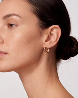 Open Heart Hoop Earrings
