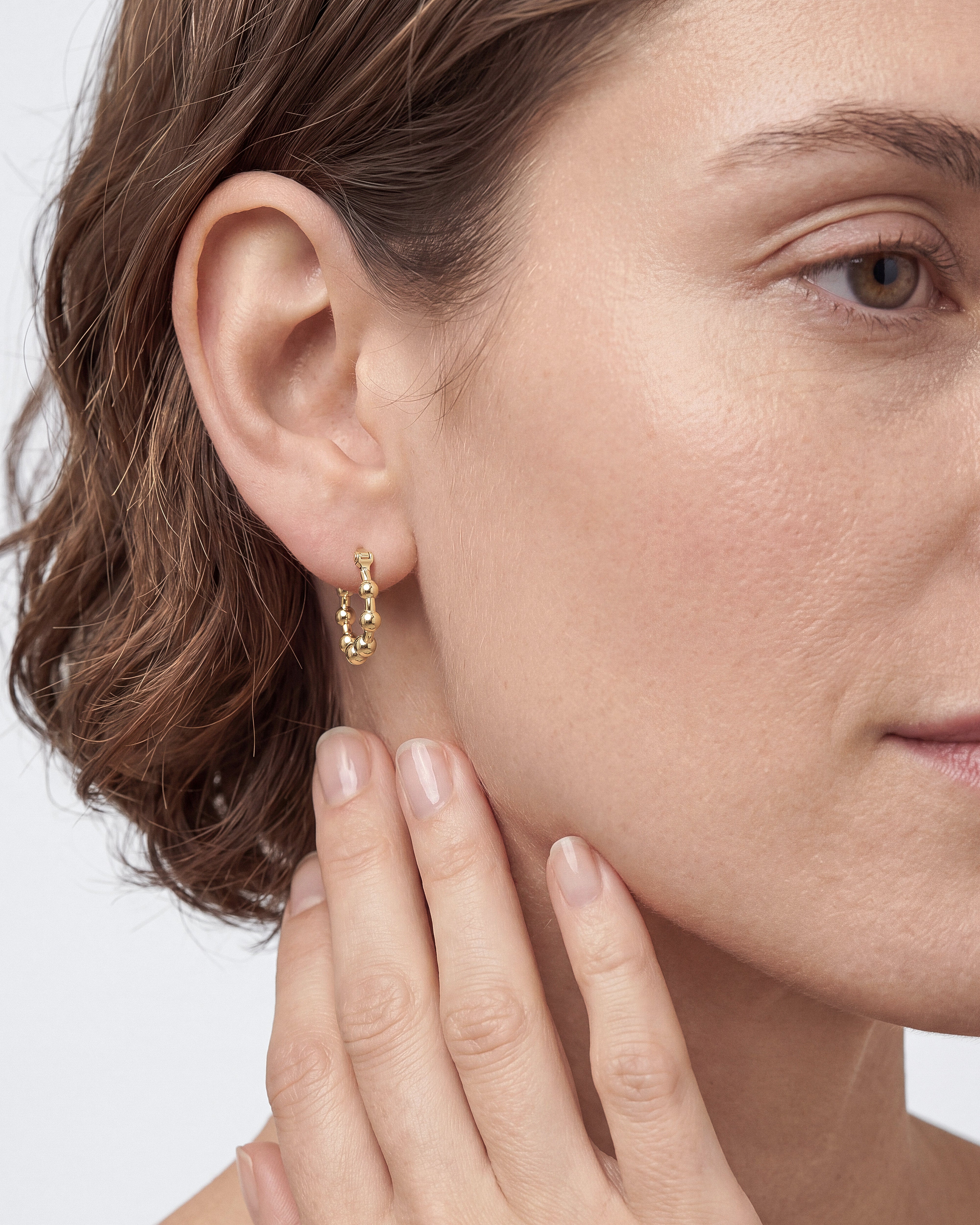 Beaded Hoop Earrings