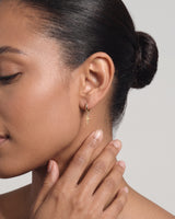 Cross Hoop Earrings