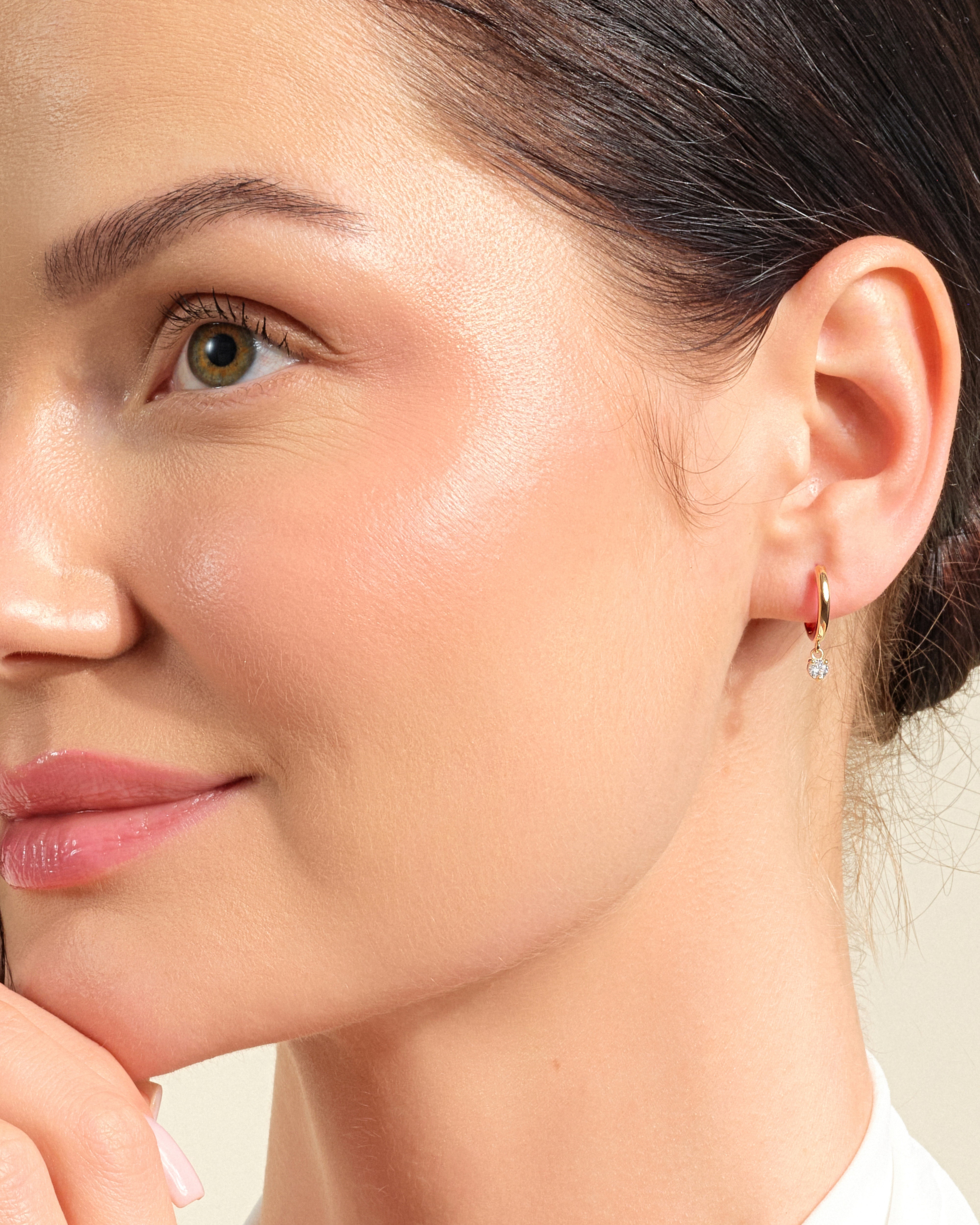 Round Hoop Earrings