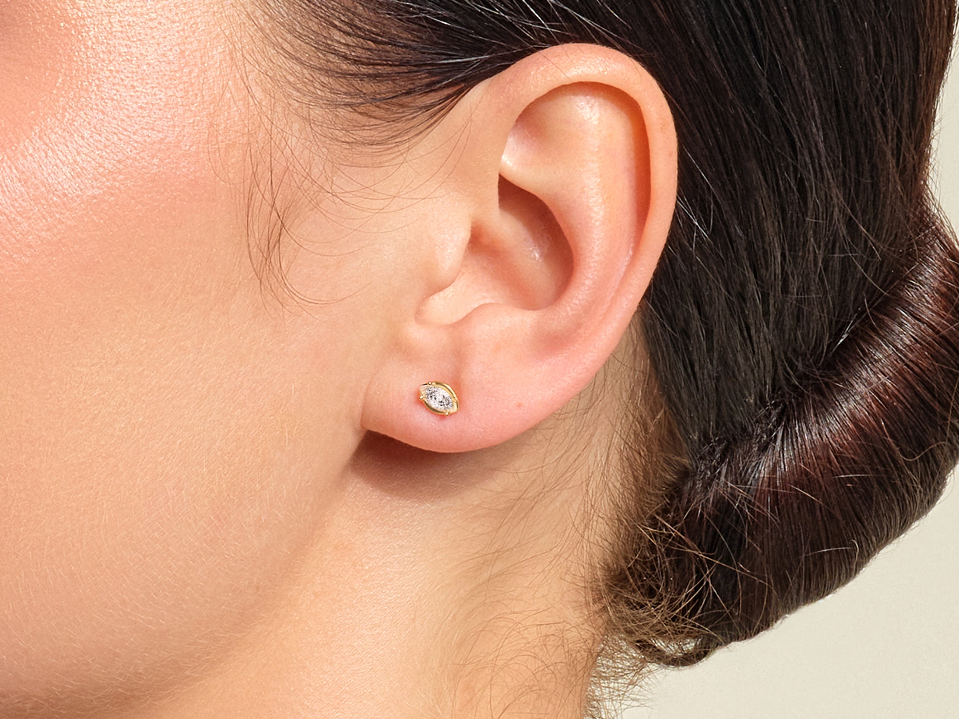 Marquise Diamant-Ohrstecker