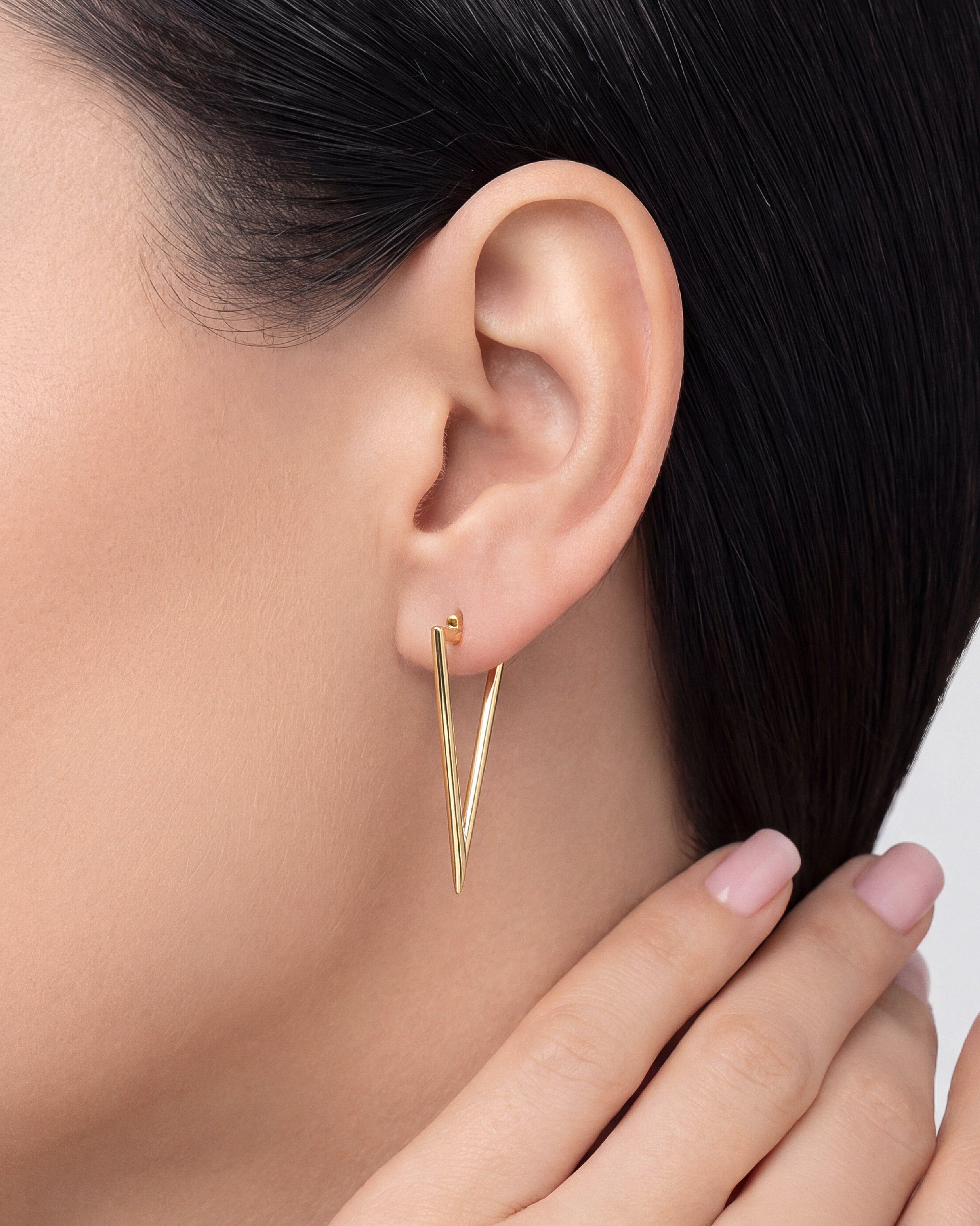 Triangle Hoop Earrings