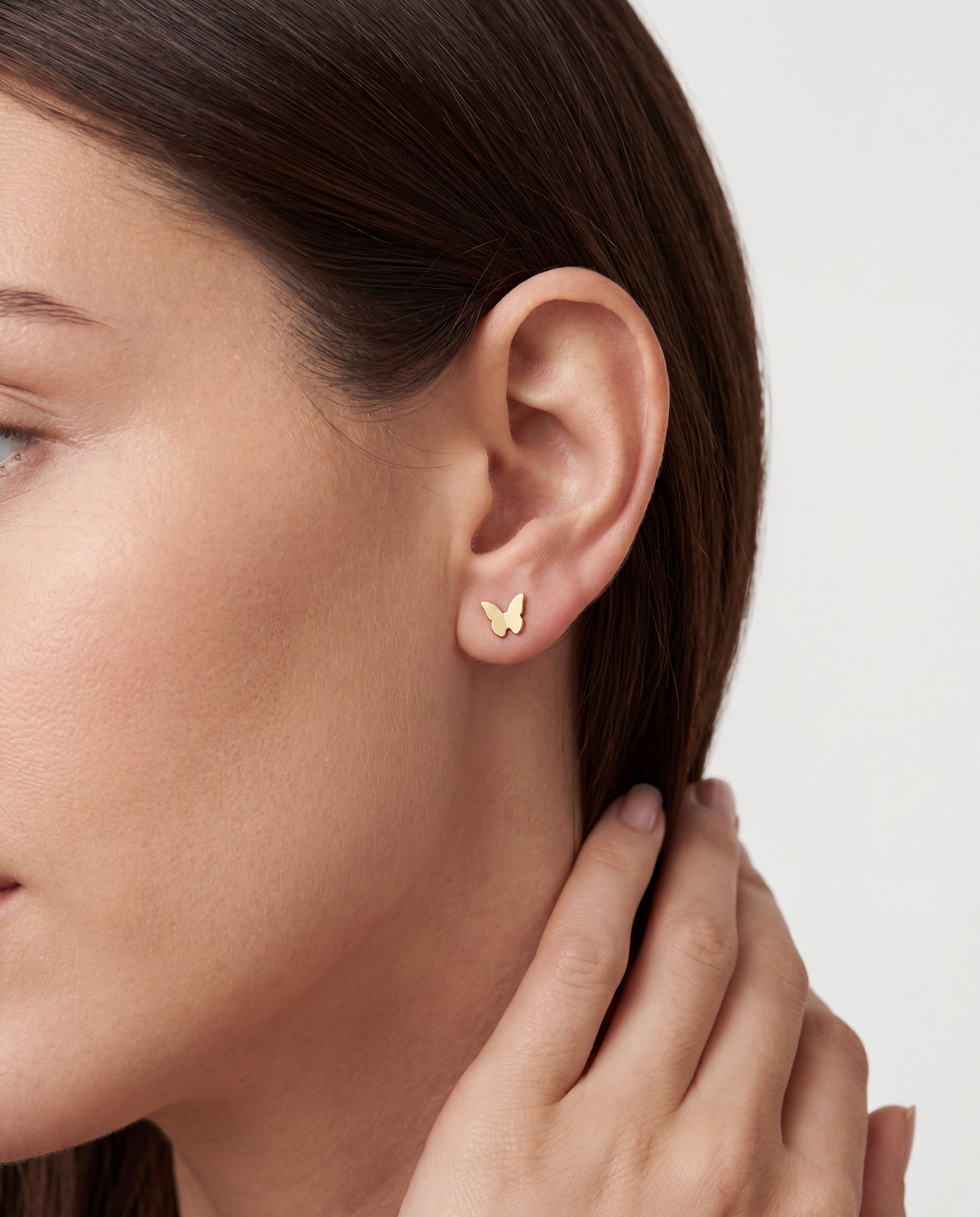 Tiny Butterfly Stud Earrings