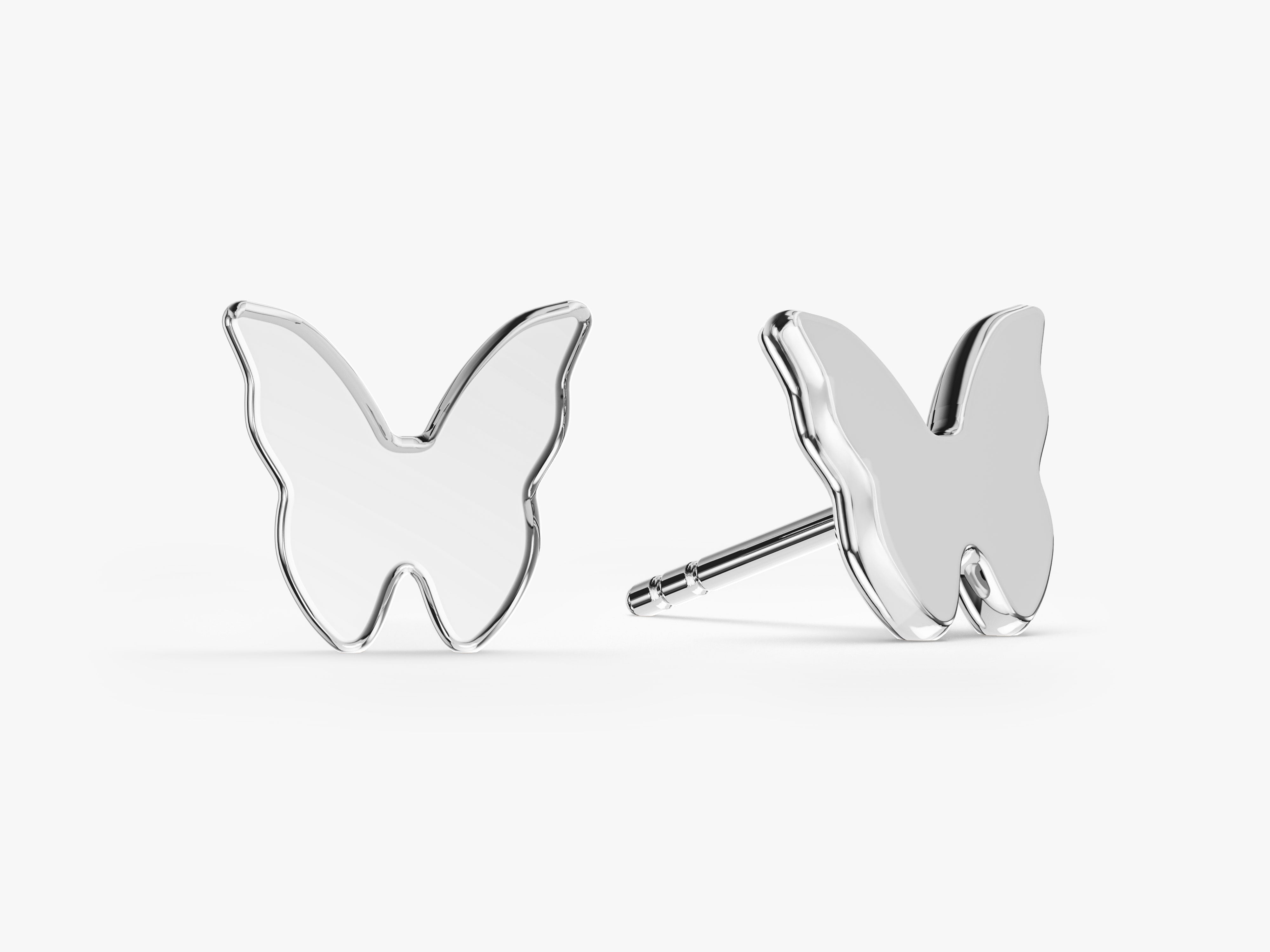 Tiny Butterfly Stud Earrings