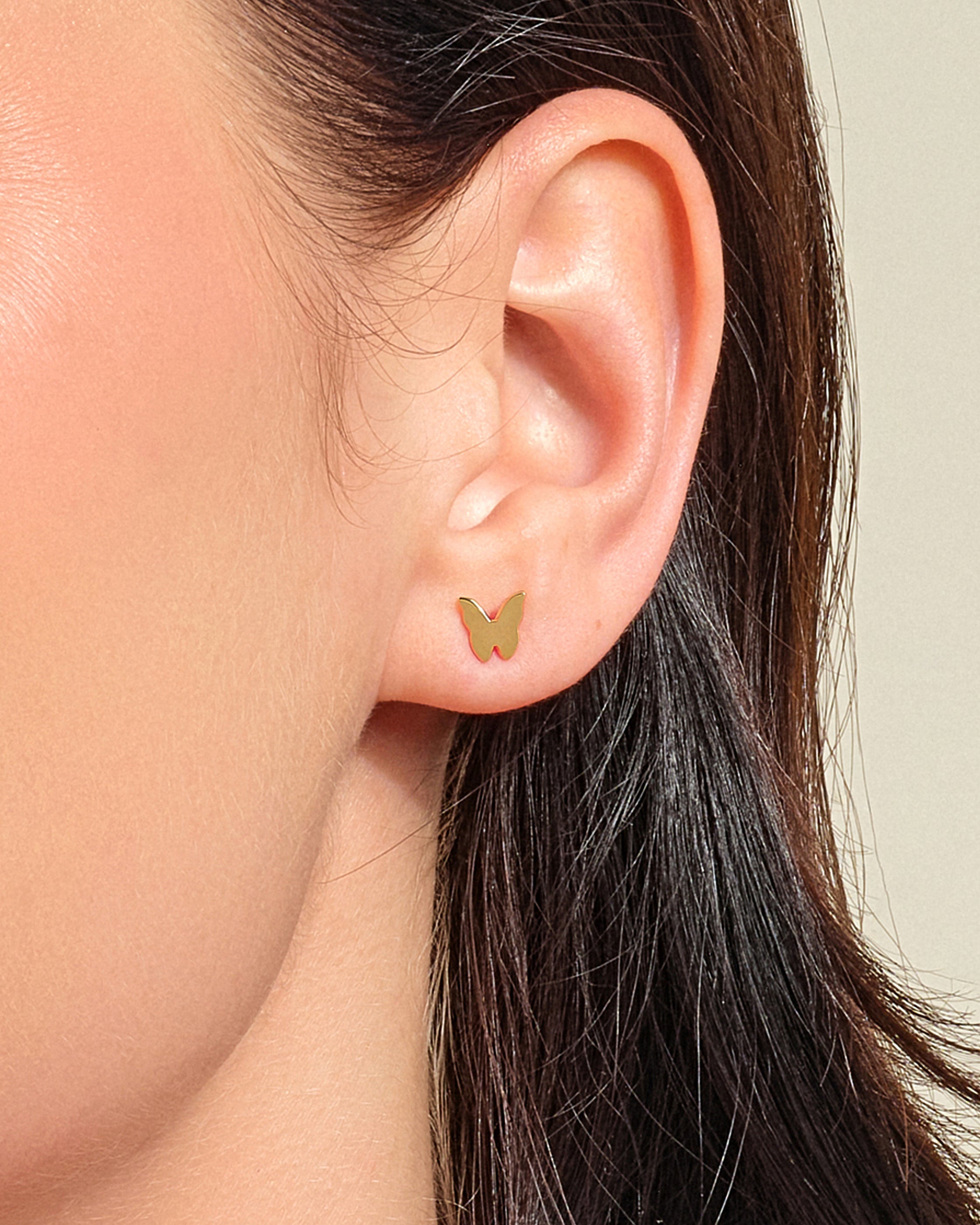 Tiny Butterfly Stud Earrings