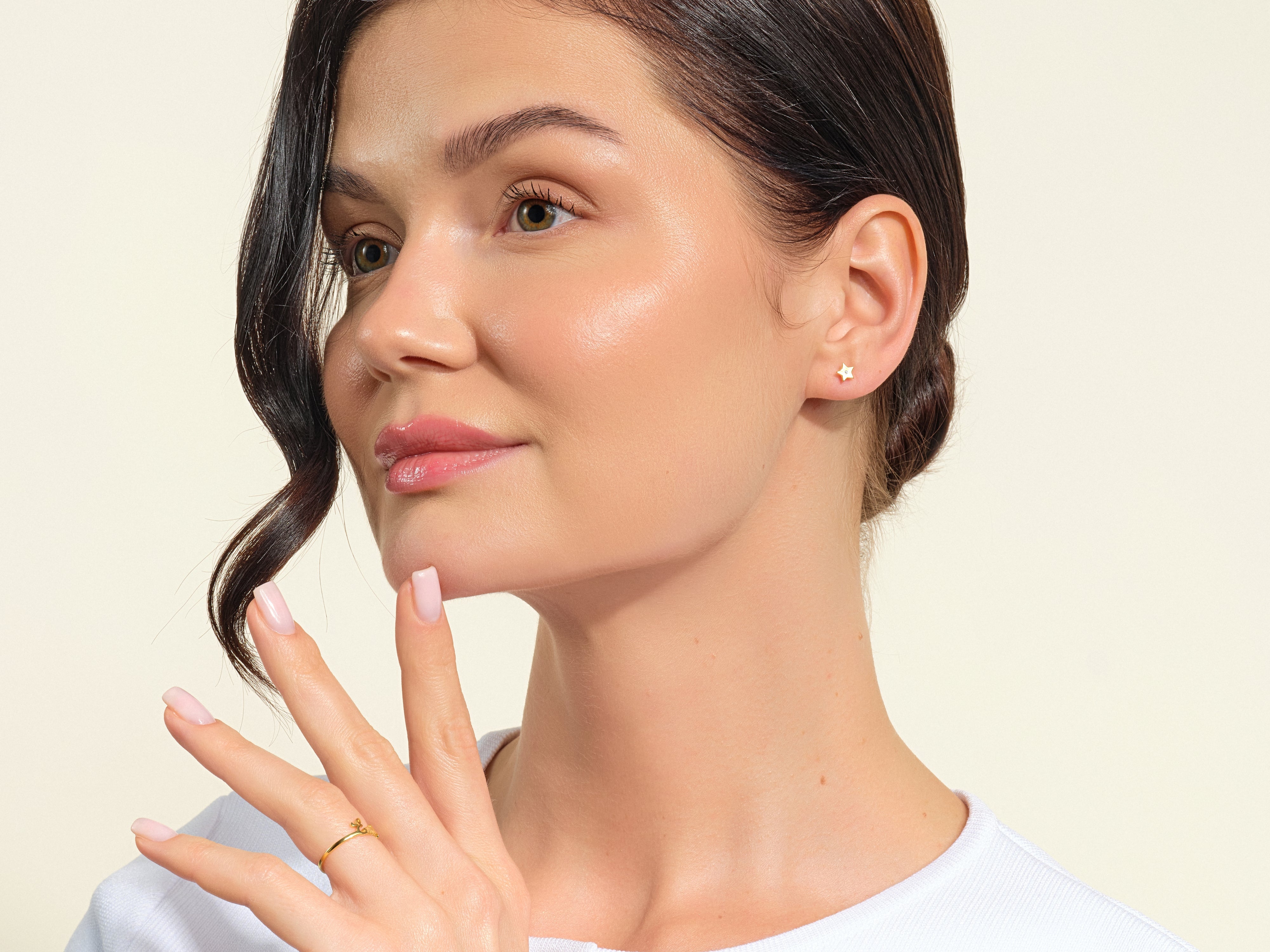 Flush Set Stern Ohrstecker