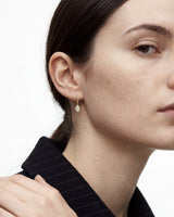 Pave Petal Drop Earrings