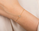 Tiny Herz-Armband mit Diamanten